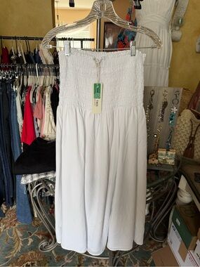 Love Tree White Smocked dress
